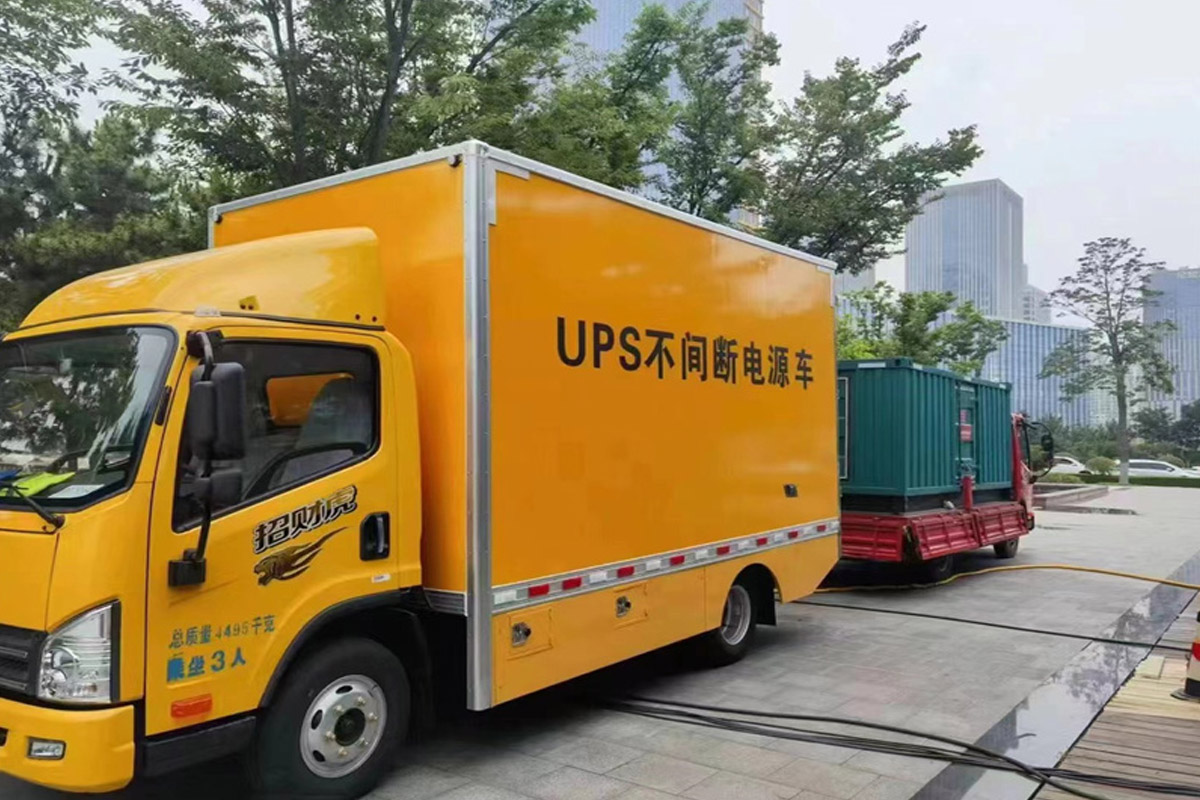 南岗发电机租赁施工现场